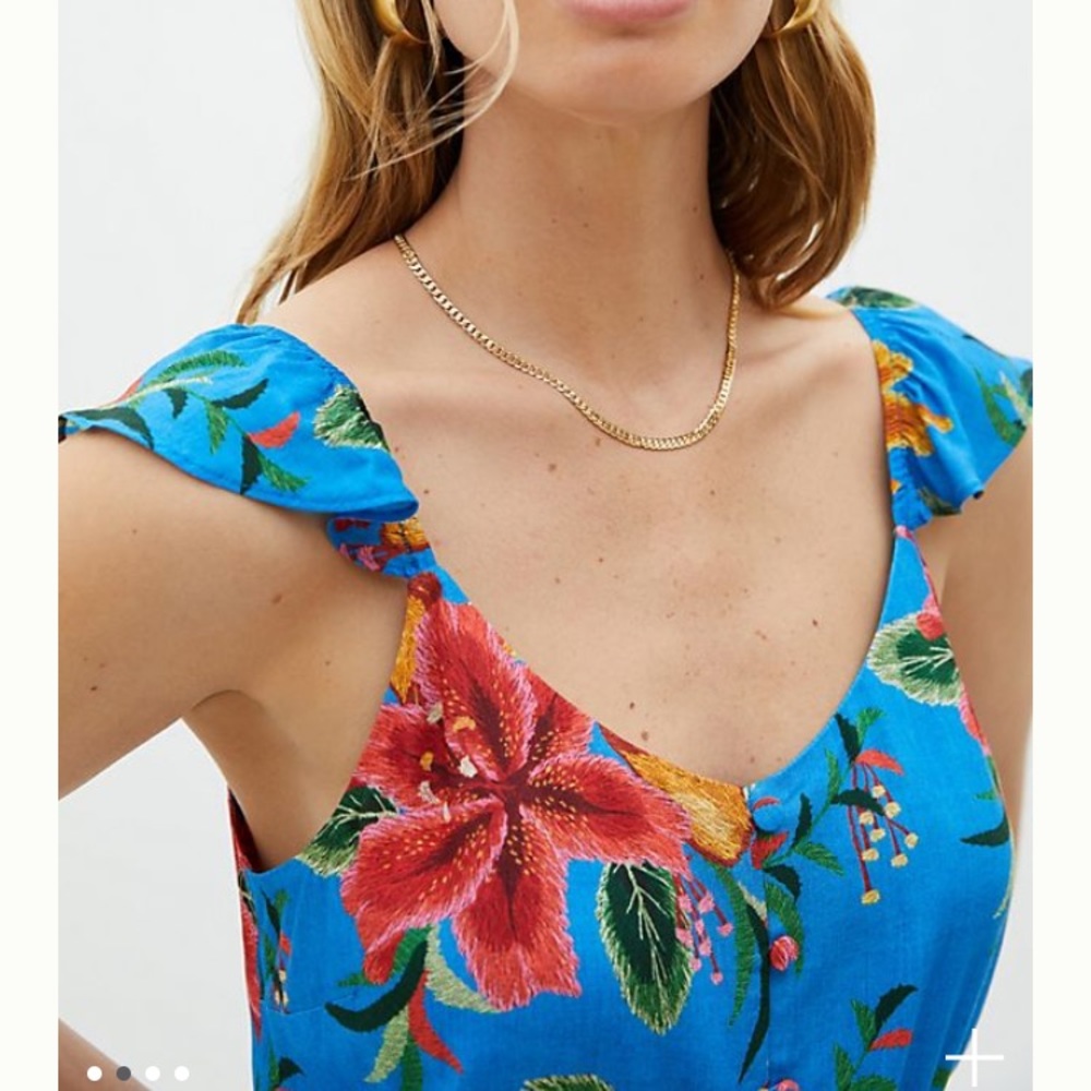 Anthropology Farm Rio Ruffled Floral Tank - Picture 6 of 12